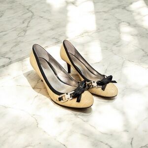 Alfani Beige and Black Heels
